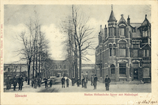 4436 Gezicht in de Johan van Oldenbarneveltlaan te Utrecht, met op de achtergrond het station Maliebaan en rechts de ...